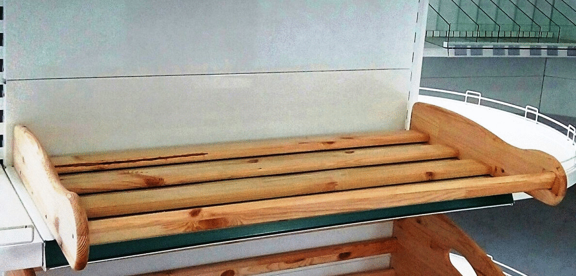 Лоток хлебный деревянный Л-100 для торгового стеллажа