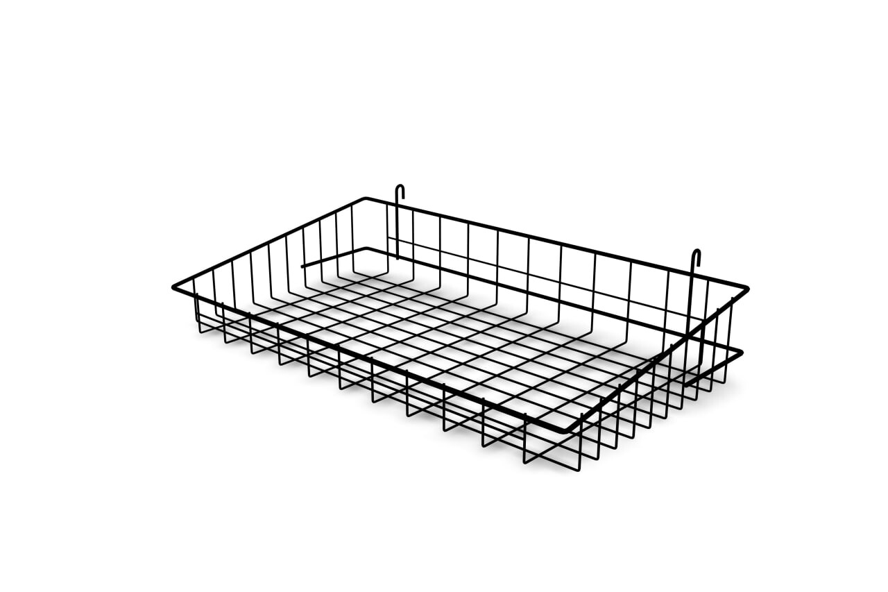 Корзина стенда сетчатого черная